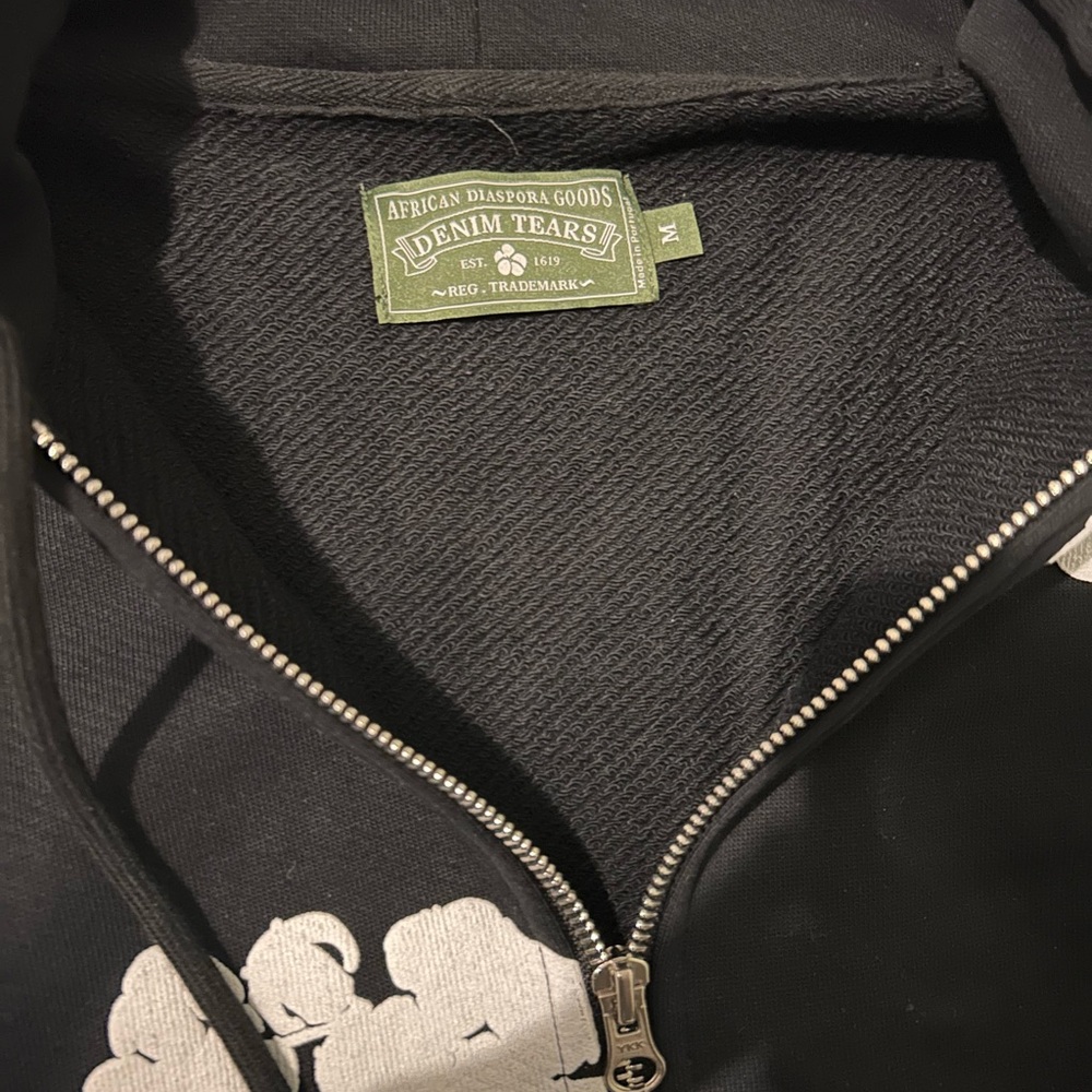 Denim Tears Zip Up Black Size M - SEND OFFERS - Picture 2 of 6